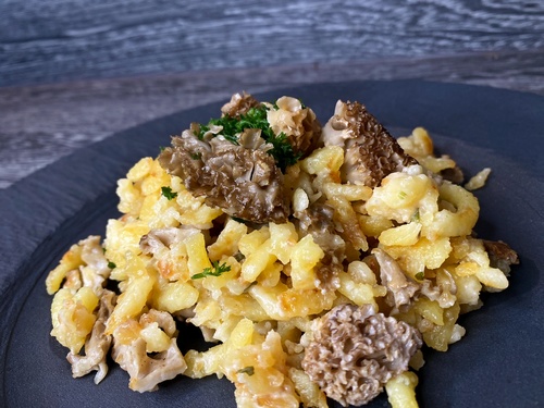 Krause Glucke mit Spätzle; Foto Stefan 12.9.23