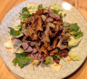 Pfifferlingsgericht mit Prosciutto Crudo; Foto Michael 20.8.25