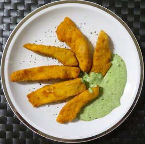 Schwefelporlinge mit Bärlauchsauce; Foto Michael 17.4.24 Schwefelporlinge mit Bärlauchsauce; Foto Michael 17.4.24